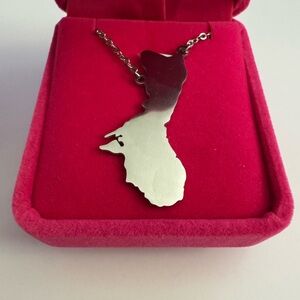 Guam Island Silver Pendant Necklace